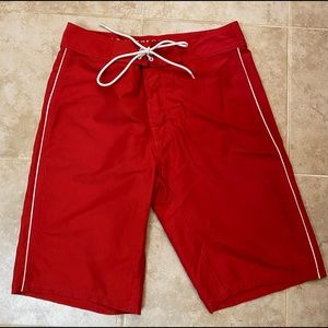 New Men’s Red Old Navy Swimming/Board Shorts Size 28